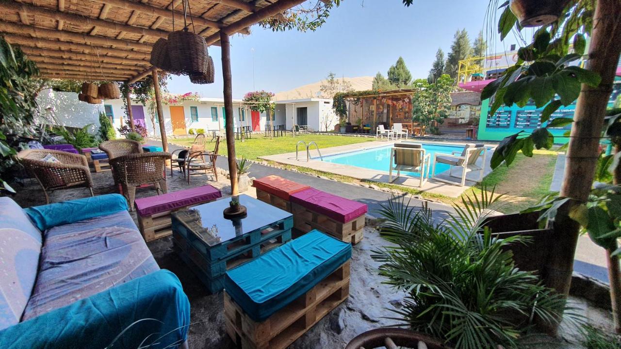 The Upcycled Hostel Huacachina Ica Esterno foto